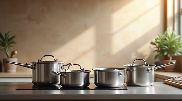 Découvrez le set de 3 poêles en inox pour une cuisine optimale